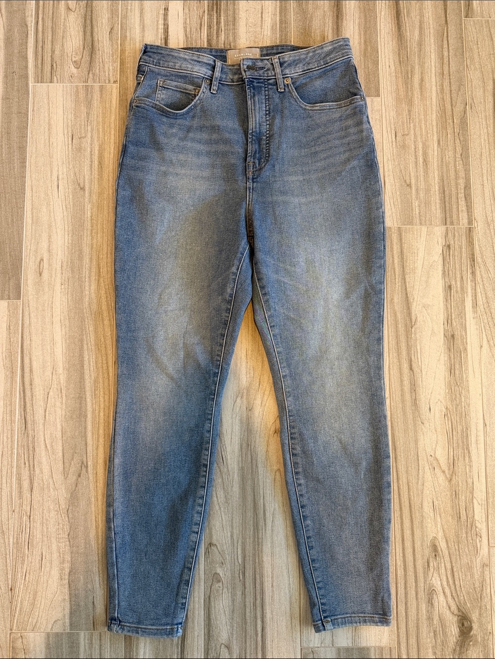 Everlane The Curvy Way-High Skinny Jean 30 Crop Blue